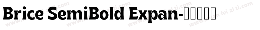 Brice SemiBold Expan字体转换